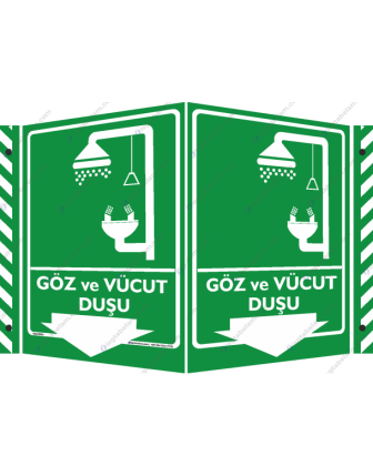 Göz ve Vücut Duşu Aşağı Ok
