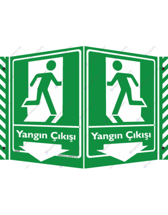 Yangın Çıkışı Aşağı Ok