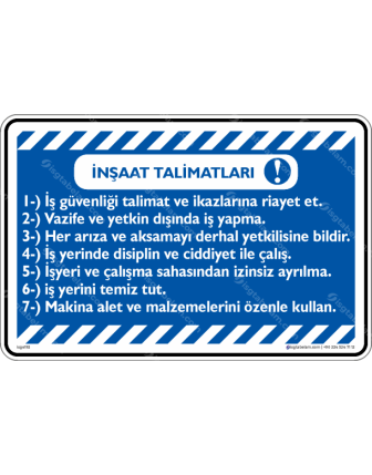 İnşaat Talimatları