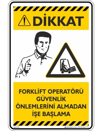 Forklift Operatörü Güvenlik Önlemlerini Almadan İşe Başlama