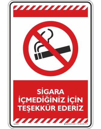 Sigara İçmediğiniz İçin Teşekkür Ederiz