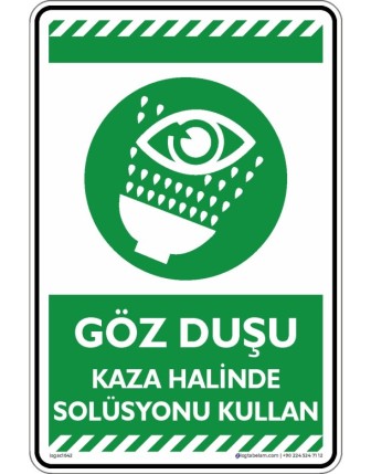 Göz Duşu Kaza Halinde Solüsyonu Kullan