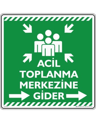 Acil Toplanma Merkezine Gider Sağ Ok