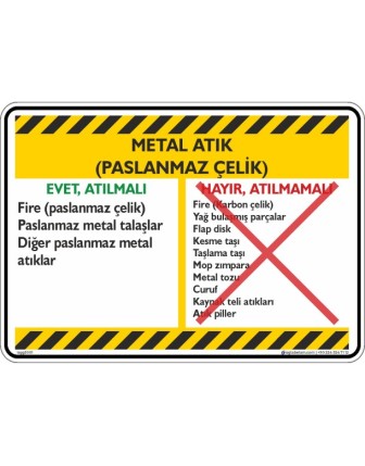 Metal Atık (Paslanmaz Çelik)