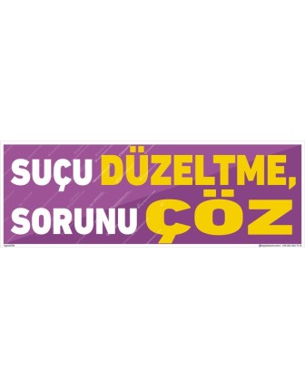 Suçu Düzeltme, Sorunu Çöz