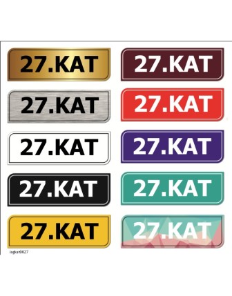 27.KAT Numarası İsimliği
