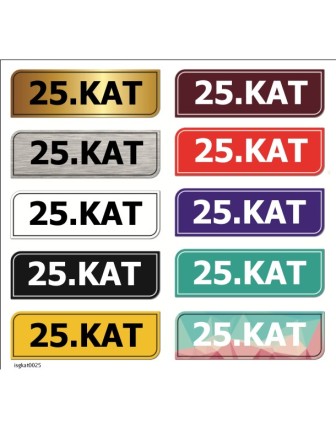 25.KAT Numarası İsimliği