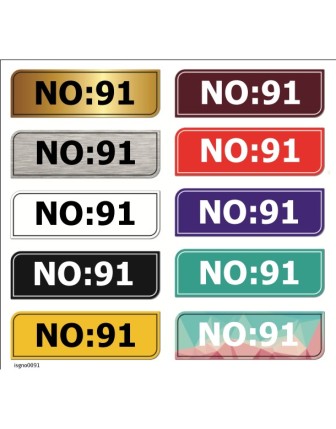 No:91 Kapı Numarası