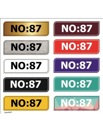 No:87 Kapı Numarası