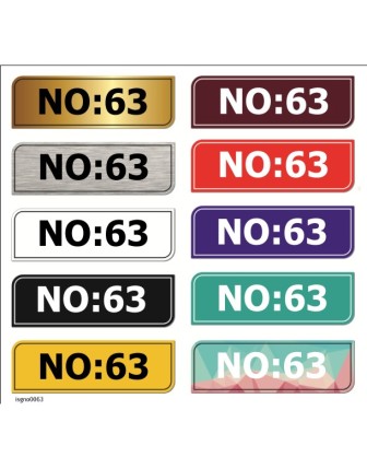 No:63 Kapı Numarası