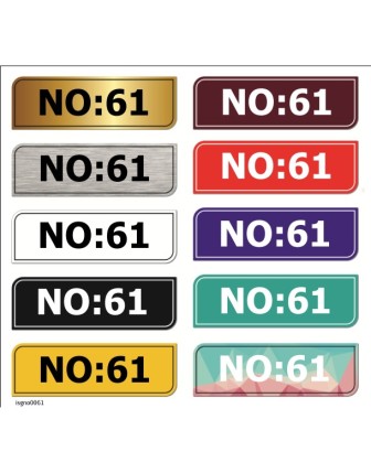 No:61 Kapı Numarası