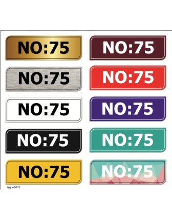 No:75 Kapı Numarası