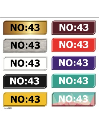 No:43 Kapı Numarası