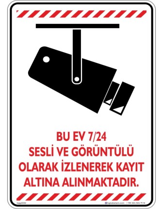 Bu Ev 7/24 Sesli ve Görüntülü Olarak İzlenerek Kayıt Altına Alınmaktadır. V3-6