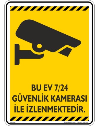 Bu Ev 7/24 Güvenlik Kamerası ile İzlenmektedir. V1-3