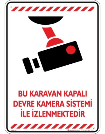 Bu Karavan Kapalı Devre Kamera Sistemi İle İzlenmektedir. V3-1