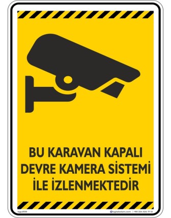 Bu Karavan Kapalı Devre Kamera Sistemi İle İzlenmektedir. V1-3