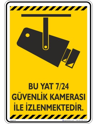 Bu Yat 7/24 Güvenlik Kamerası ile İzlenmektedir. V1-6