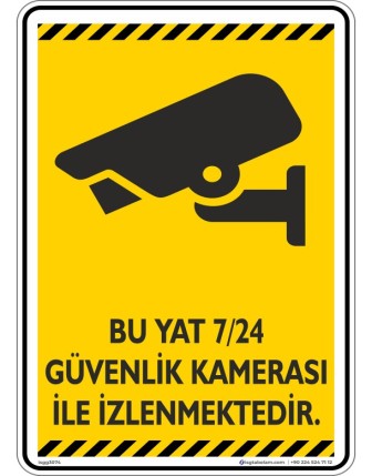 Bu Yat 7/24 Güvenlik Kamerası ile İzlenmektedir. V1-4