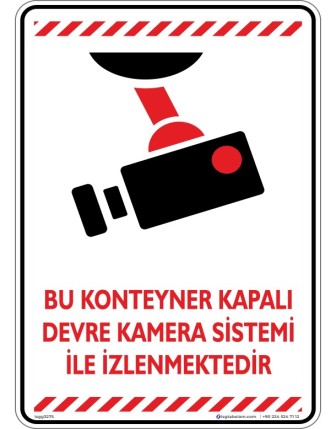 Bu Konteyner Kapalı Devre Kamera Sistemi İle İzlenmektedir V3-1