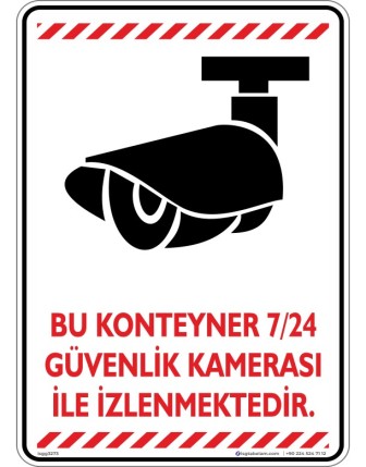 Bu Konteyner 7/24 Güvenlik Kamerası ile İzlenmektedir V3-5