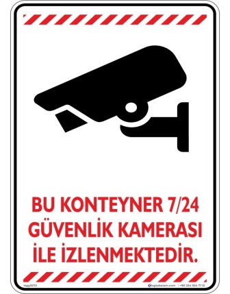 Bu Konteyner 7/24 Güvenlik Kamerası ile İzlenmektedir V3-4