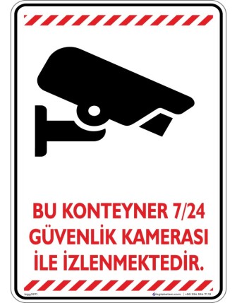 Bu Konteyner 7/24 Güvenlik Kamerası ile İzlenmektedir V3-3