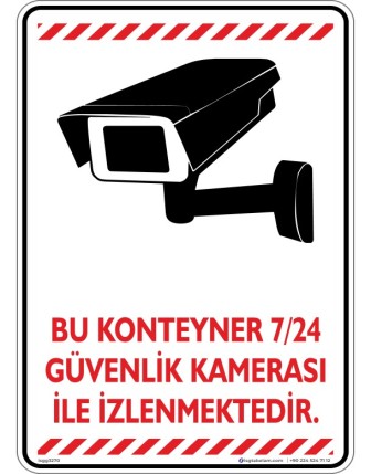 Bu Konteyner 7/24 Güvenlik Kamerası ile İzlenmektedir V3-2