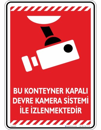 Bu Konteyner Kapalı Devre Kamera Sistemi İle İzlenmektedir V2-1