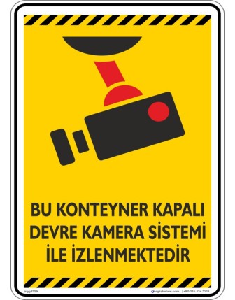 Bu Konteyner Kapalı Devre Kamera Sistemi İle İzlenmektedir V1-1