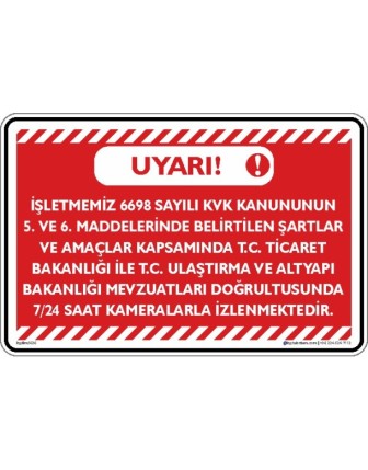 Güvenlik Kamerası uyarısı
