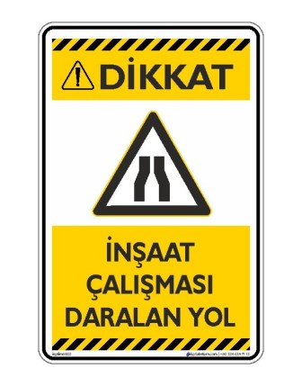 İnşaat Çalışması Daralan Yol