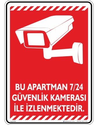 Bu Apartman 7/24 Güvenlik Kamerası ile İzlenmektedir V2-2