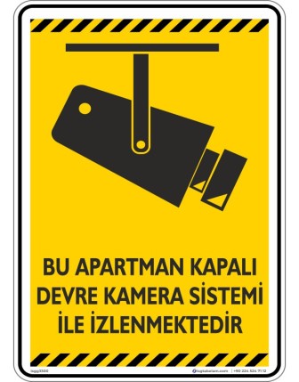 Bu Apartman Kapalı Devre Kamera Sistemi İle İzlenmektedir V1-6