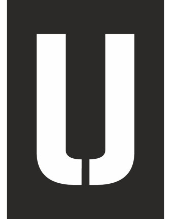 U Harfi Boyama Şablonu