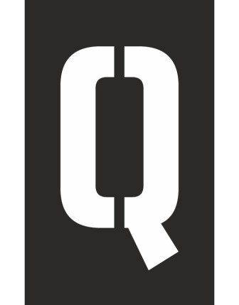 Q Harfi Boyama Şablonu