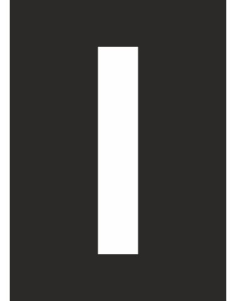 I Harfi Boyama Şablonu