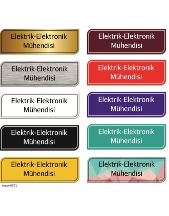 Elektrik-Elektronik Mühendisi Kapı İsimliği