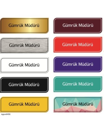 Gümrük Müdürü Kapı İsimliği