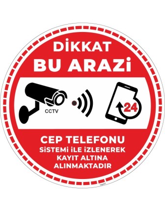 Dikkat Bu Arazi Cep Telefonu Sistemi İle İzlenerek Kayıt Altına Alınmaktadır