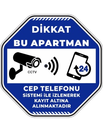 Dikkat Bu Apartman Cep Telefonu Sistemi İle İzlenerek Kayıt Altına Alınmaktadır