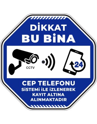 Dikkat Bu Bina Cep Telefonu Sistemi İle İzlenerek Kayıt Altına Alınmaktadır