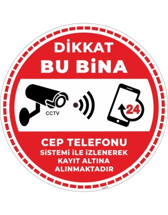 Dikkat Bu Bina Cep Telefonu Sistemi İle İzlenerek Kayıt Altına Alınmaktadır