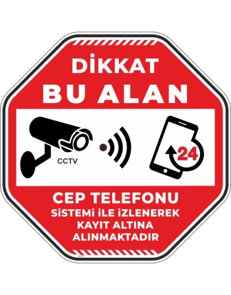 Dikkat Bu Alan Cep Telefonu Sistemi İle İzlenerek Kayıt Altına Alınmaktadır