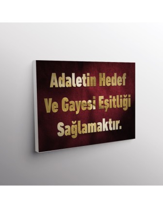 Adaletin Hedef Ve Gayesi Eşitliği Sağlamaktır