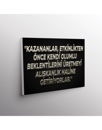 Kazananlar,Etkinlikten Önce Kendi Olumlu Bekletilerini Üretmeyi Alışkanlık Haline Getiriyorlar.