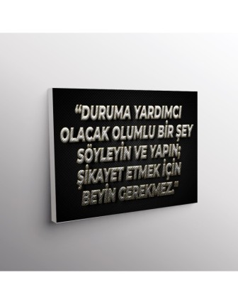 Duruma Yardımcı Olacak Olumlu Bir Şey Söyleyin Ve Yapın; Şikayet Etmek İçin Beyin Gerekmez.