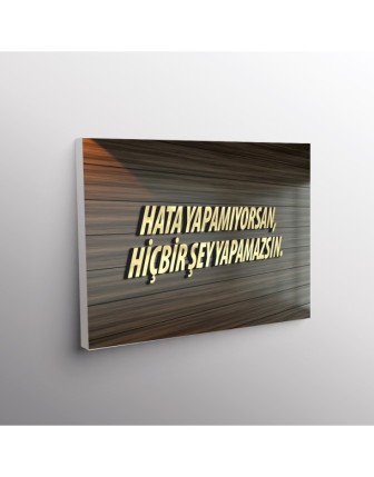 Hata Yapmıyorsan Hiçbir Şey Yapamazsın.