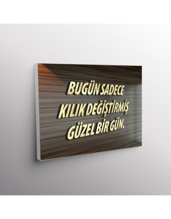Bugün Sadece Kılık Değiştirmiş Güzel Bir Gün.