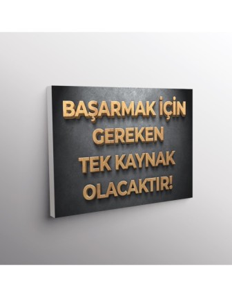 Başarmak İçin Gereken Tek Kaynak Olacaktır!